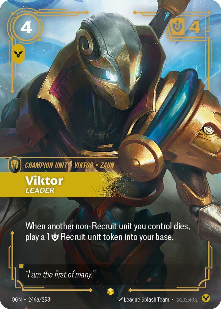 Viktor - Leader (Alternate Art) (246a/298) - [Origins Foil] (Riftbound TCG)