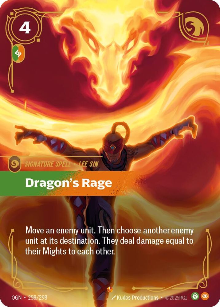 Dragon's Rage (258/298) - [Origins Foil] (Riftbound TCG)