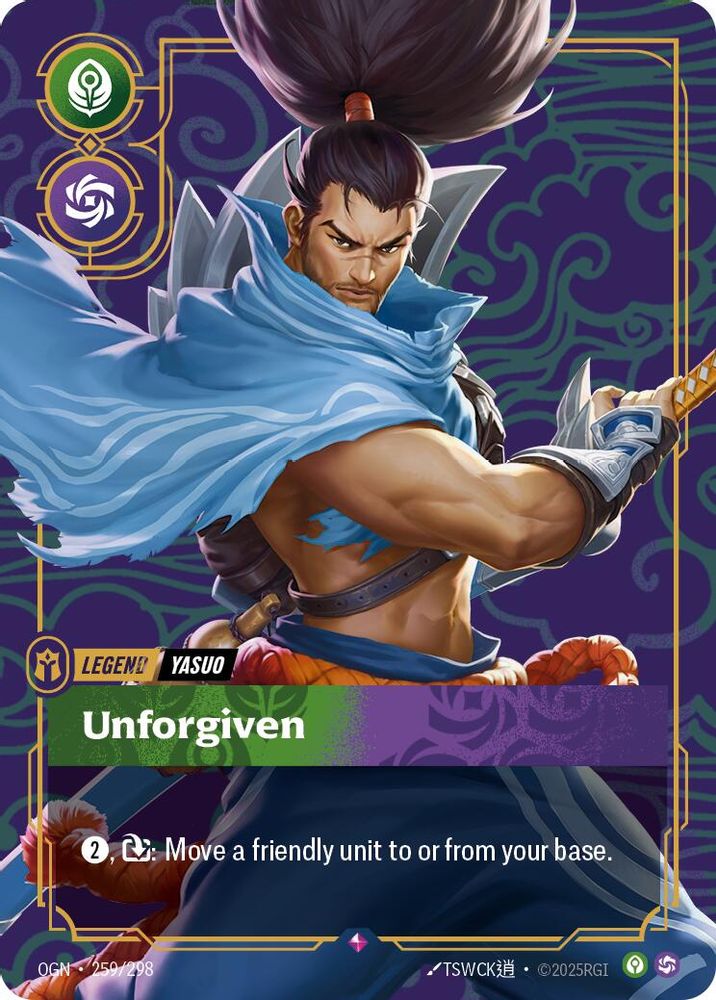 Yasuo - Unforgiven (259/298) - [Origins Foil] (Riftbound TCG)