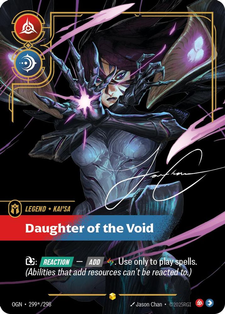 Kai'Sa - Daughter of the Void (Signature) (299*/298) - [Origins Foil] (Riftbound TCG)