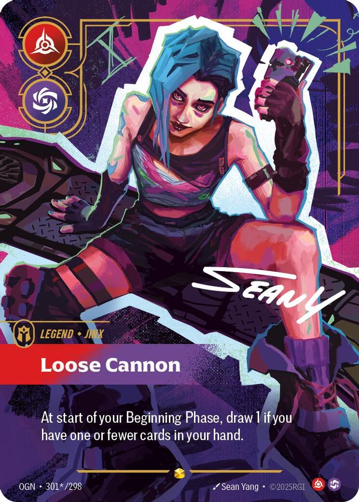 Jinx - Loose Cannon (Signature) (301*/298) - [Origins Foil] (Riftbound TCG)