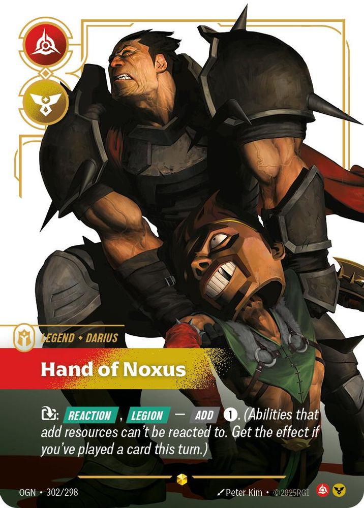 Darius - Hand of Noxus (Showcase) (302/298) - [Origins Foil] (Riftbound TCG)