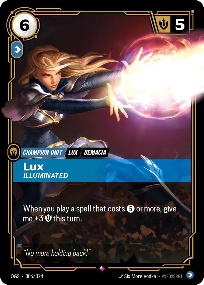 Lux - Illuminated (006/024) - [Origins Proving Grounds ] (Riftbound TCG)