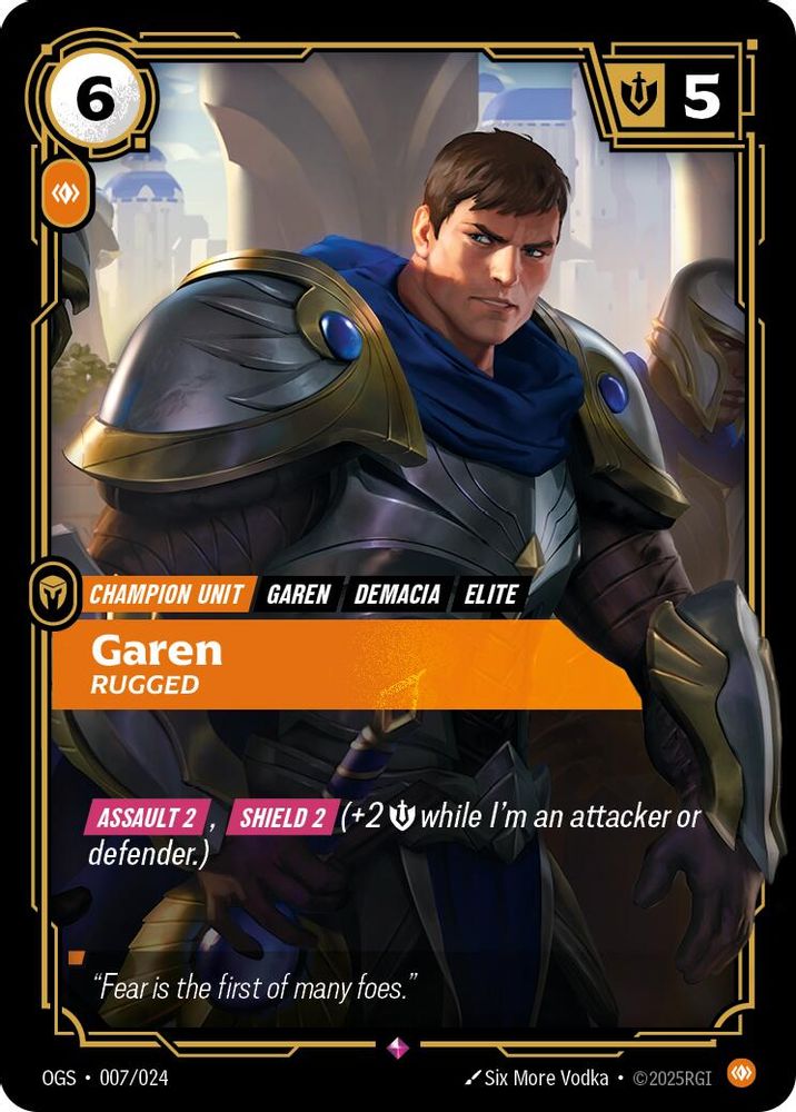 Garen - Rugged (007/024) - [Origins Proving Grounds ] (Riftbound TCG)