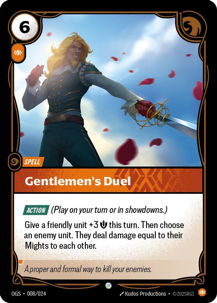 Gentlemen's Duel (008/024) - [Origins Proving Grounds ] (Riftbound TCG)