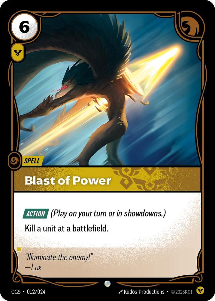 Blast of Power (012/024) - [Origins Proving Grounds ] (Riftbound TCG)