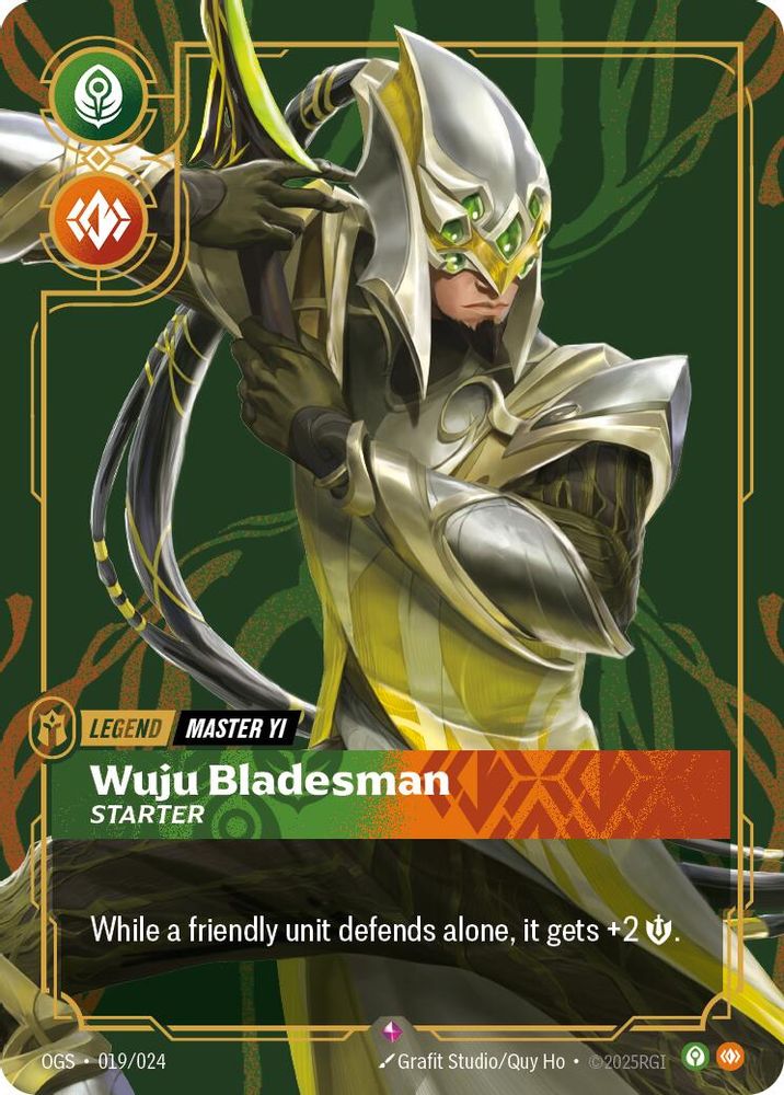 Master Yi - Wuju Bladesman (Starter) (019/024) - [Origins Proving Grounds ] (Riftbound TCG)