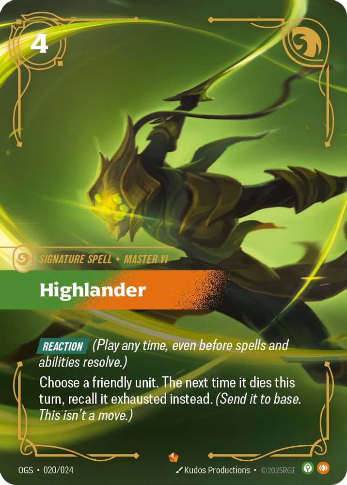 Highlander (020/024) - [Origins Proving Grounds ] (Riftbound TCG)