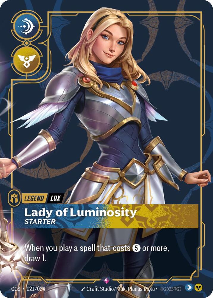 Lux - Lady of Luminosity (Starter) (021/024) - [Origins Proving Grounds ] (Riftbound TCG)