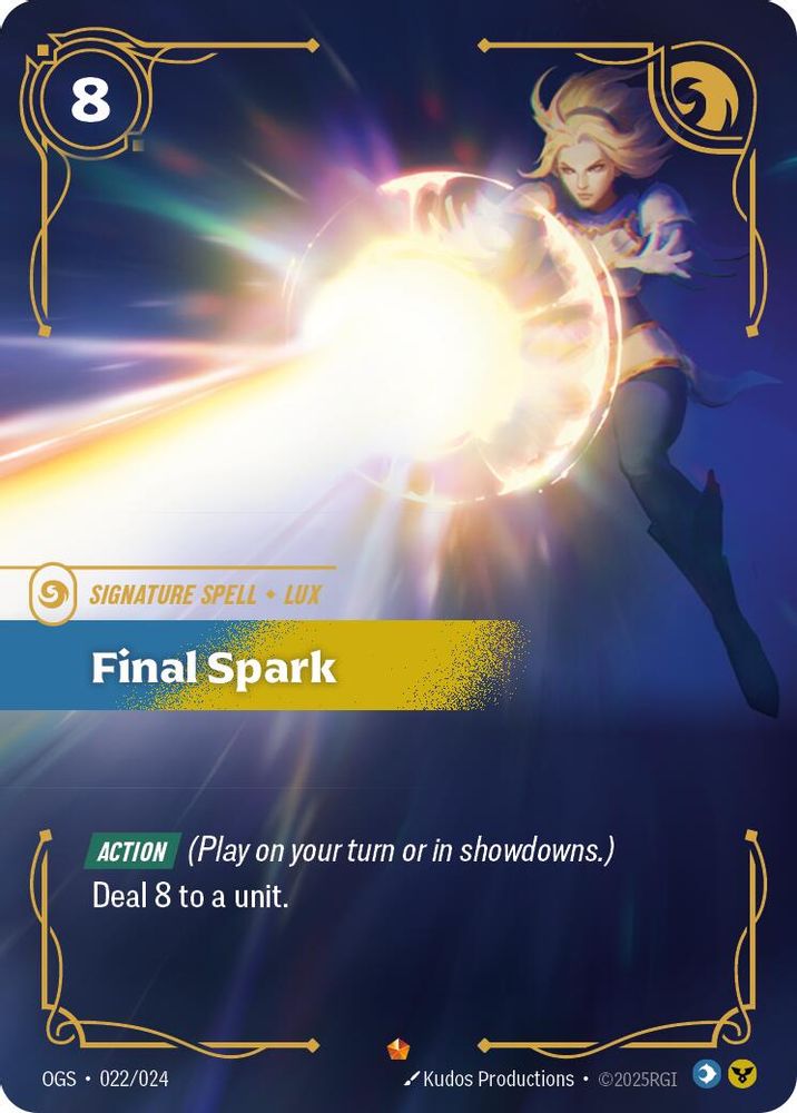 Final Spark (022/024) - [Origins Proving Grounds ] (Riftbound TCG)
