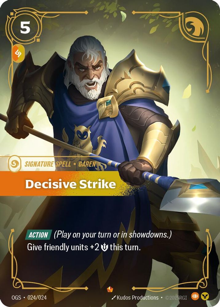 Decisive Strike (024/024) - [Origins Proving Grounds ] (Riftbound TCG)