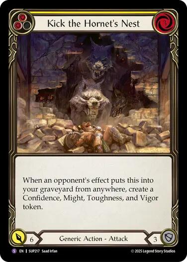 Kick the Hornet's Nest [SUP217] (Super Slam)  Rainbow Foil