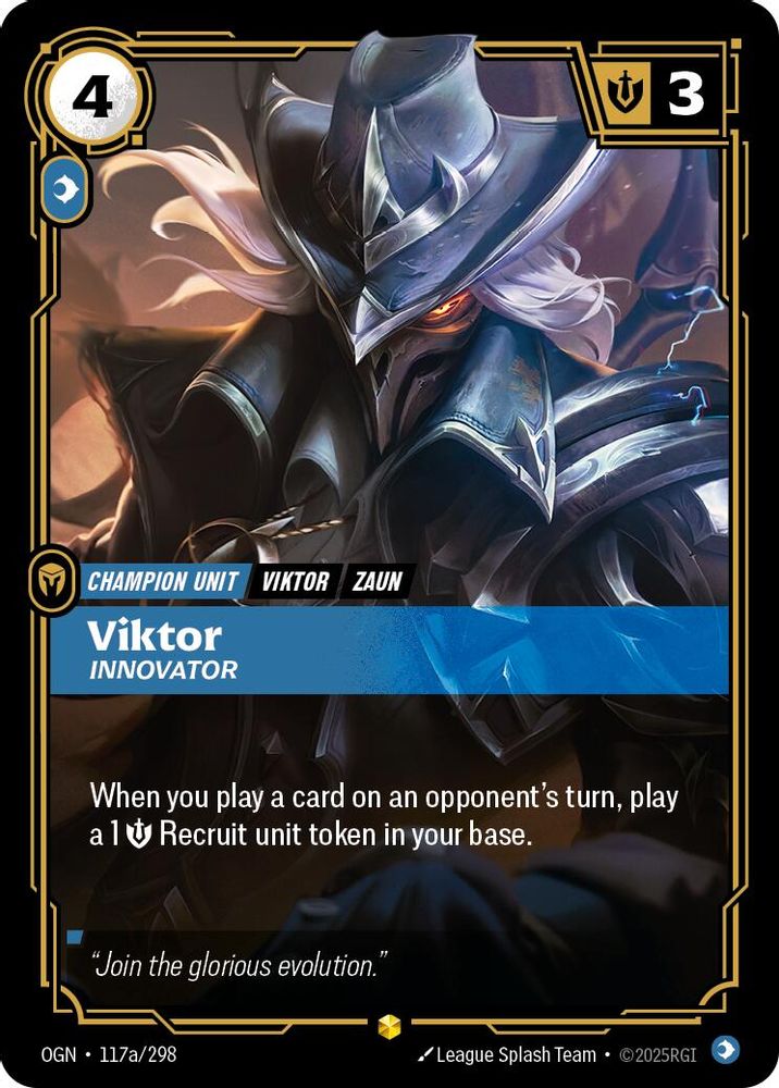 Viktor - Innovator (Alternate Art) (117a/298) - [Origins Foil] (Riftbound TCG)