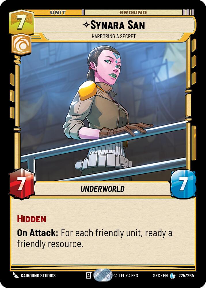Synara San (225/264) - Harboring a Secret (225/264) [Secrets of Power]