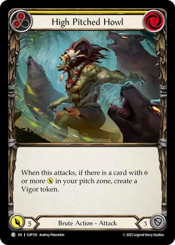 High Pitched Howl (Yellow) [SUP156] (Super Slam)  Rainbow Foil