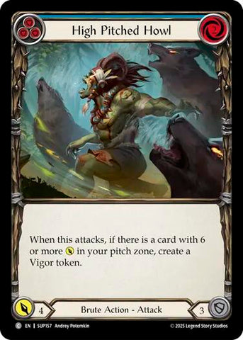 High Pitched Howl (Blue) [SUP157] (Super Slam)  Rainbow Foil