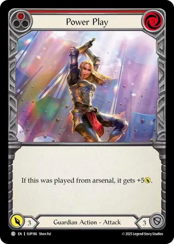 Power Play (Red) [SUP186] (Super Slam)  Rainbow Foil