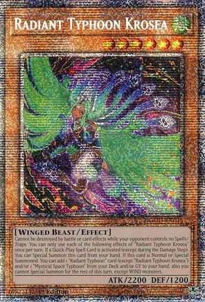 Radiant Typhoon Krosea (Starlight Rare) [DOOD-EN015] Starlight Rare