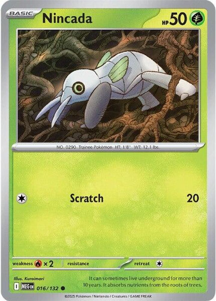 Nincada (016/132) [Mega Evolution: Base Set]