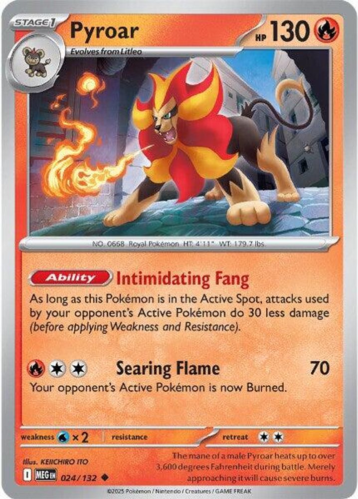 Pyroar (024/132) [Mega Evolution: Base Set]