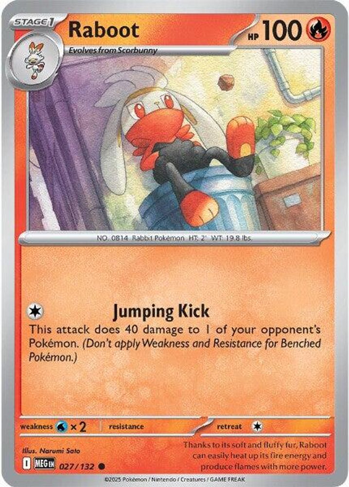 Raboot (027/132) [Mega Evolution: Base Set]