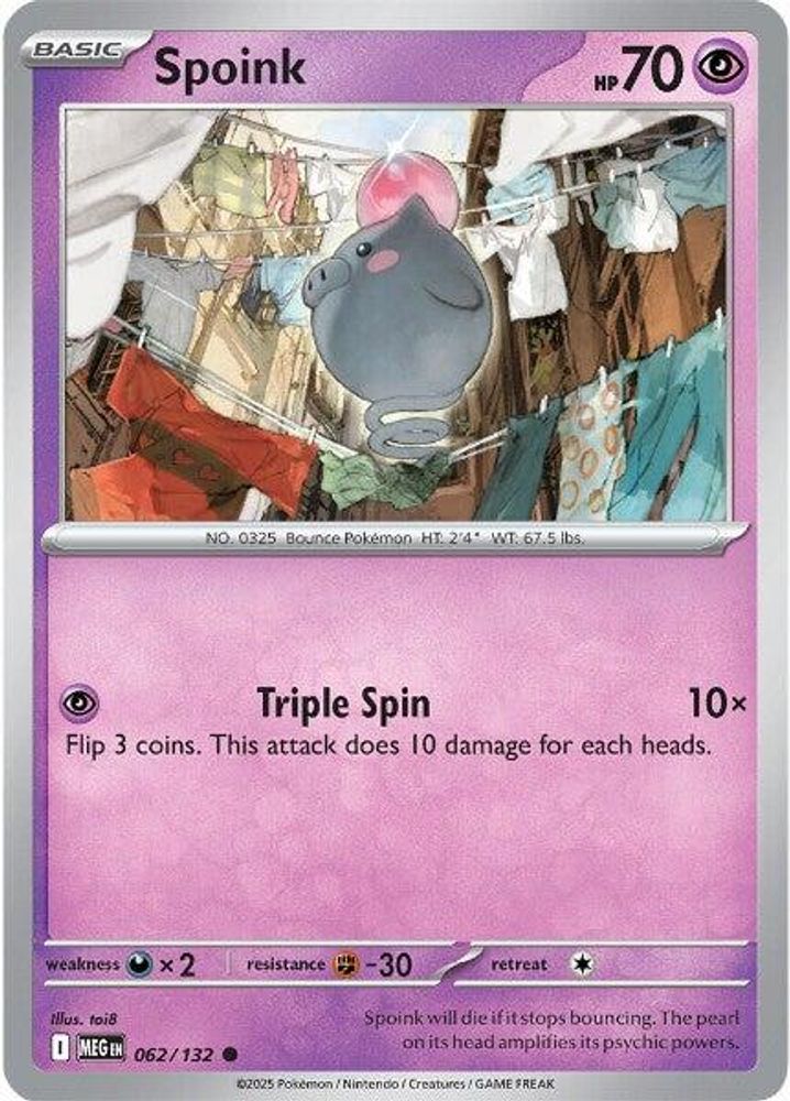 Spoink (062/132) [Mega Evolution: Base Set]