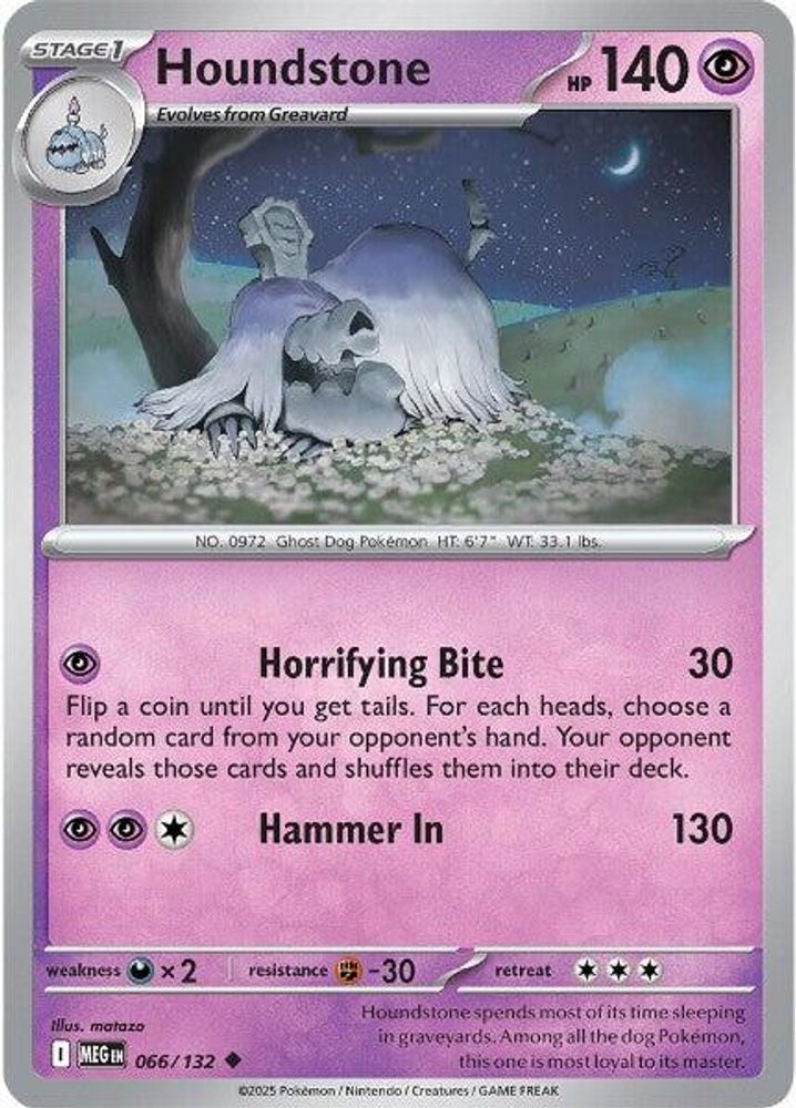 Houndstone (066/132) [Mega Evolution: Base Set]