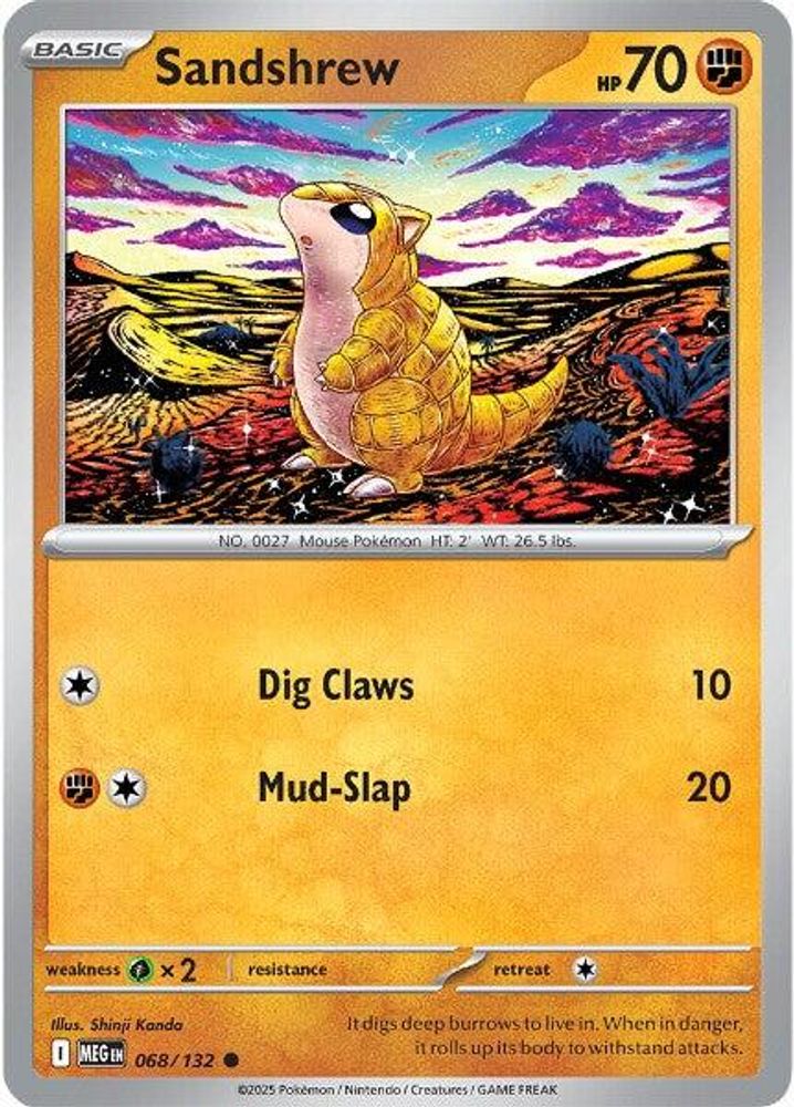 Sandshrew (068/132) [Mega Evolution: Base Set]