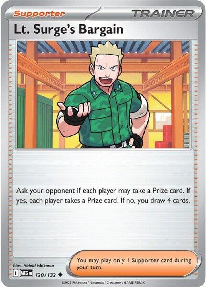 Lt. Surge's Bargain (120/132) [Mega Evolution: Base Set]