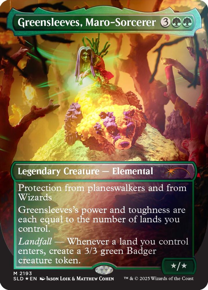 Greensleeves, Maro-Sorcerer (Rainbow Foil) [Secret Lair Drop Series]