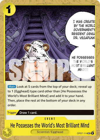 He Possesses the World's Most Brilliant Mind (Reprint) [Premium Booster -The Best- Vol. 2]