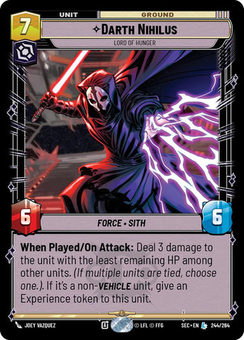 Darth Nihilus (244/264) - Lord of Hunger (244/264) [Secrets of Power]