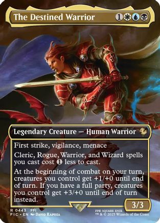 The Destined Warrior (Borderless) [FINAL FANTASY Commander]