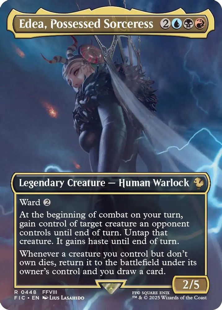 Edea, Possessed Sorceress (Borderless) [FINAL FANTASY Commander]