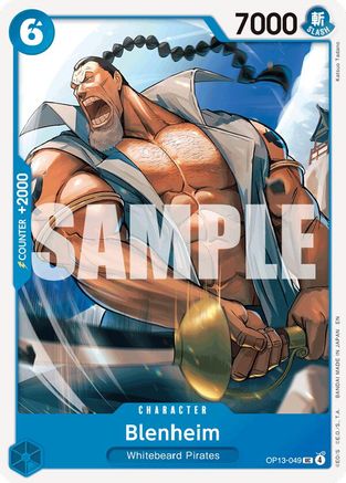 Blenheim [Carrying On His Will]