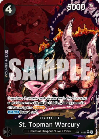 St. Topman Warcury (Alternate Art) [Carrying On His Will]