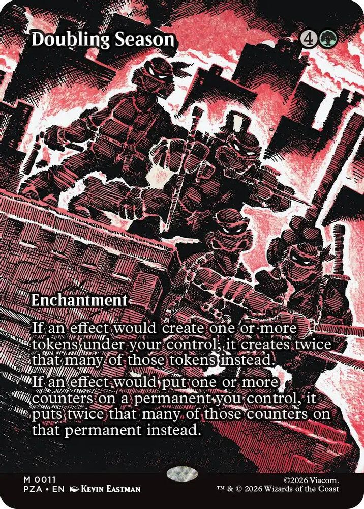 Doubling Season (Borderless) [Teenage Mutant Ninja Turtles Eternal-Legal]