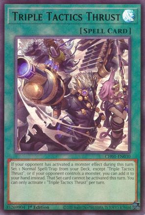 Triple Tactics Thrust [CH01-EN030] Ultra Rare
