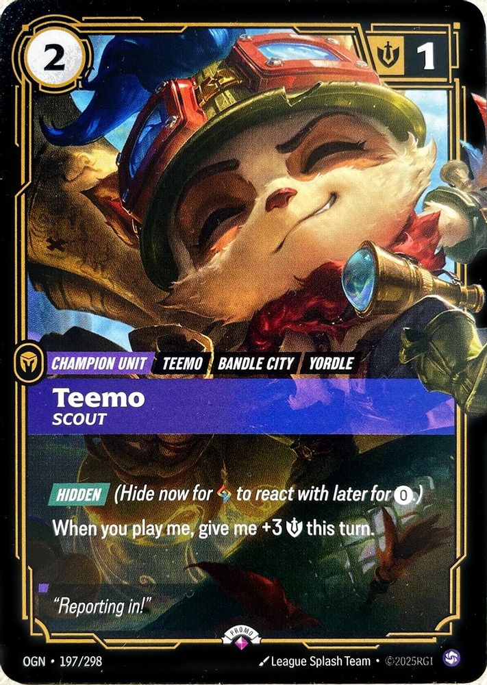 Teemo - Scout (197/298) - [Riftbound Promotional Cards ] (Riftbound TCG)