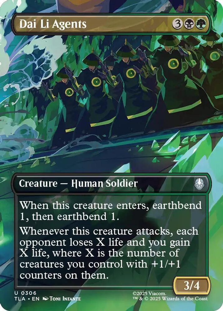 Dai Li Agents (Borderless) [Avatar: The Last Airbender]