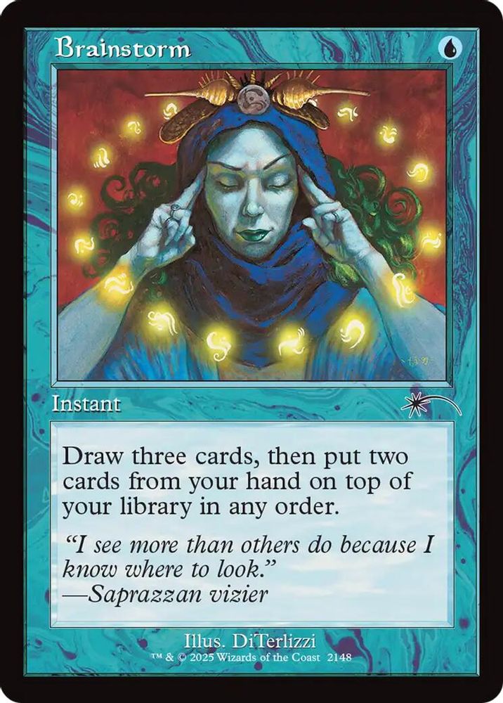 Brainstorm (2148) (Retro Frame) [Secret Lair Drop Series]