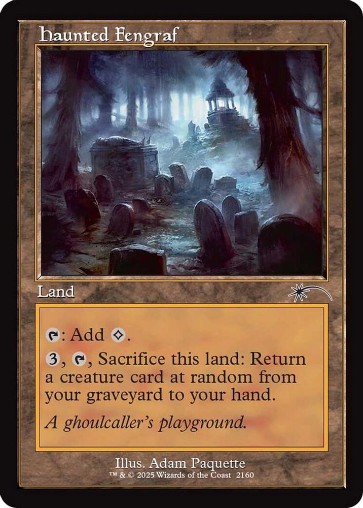 Haunted Fengraf (Retro Frame) [Secret Lair Drop Series]
