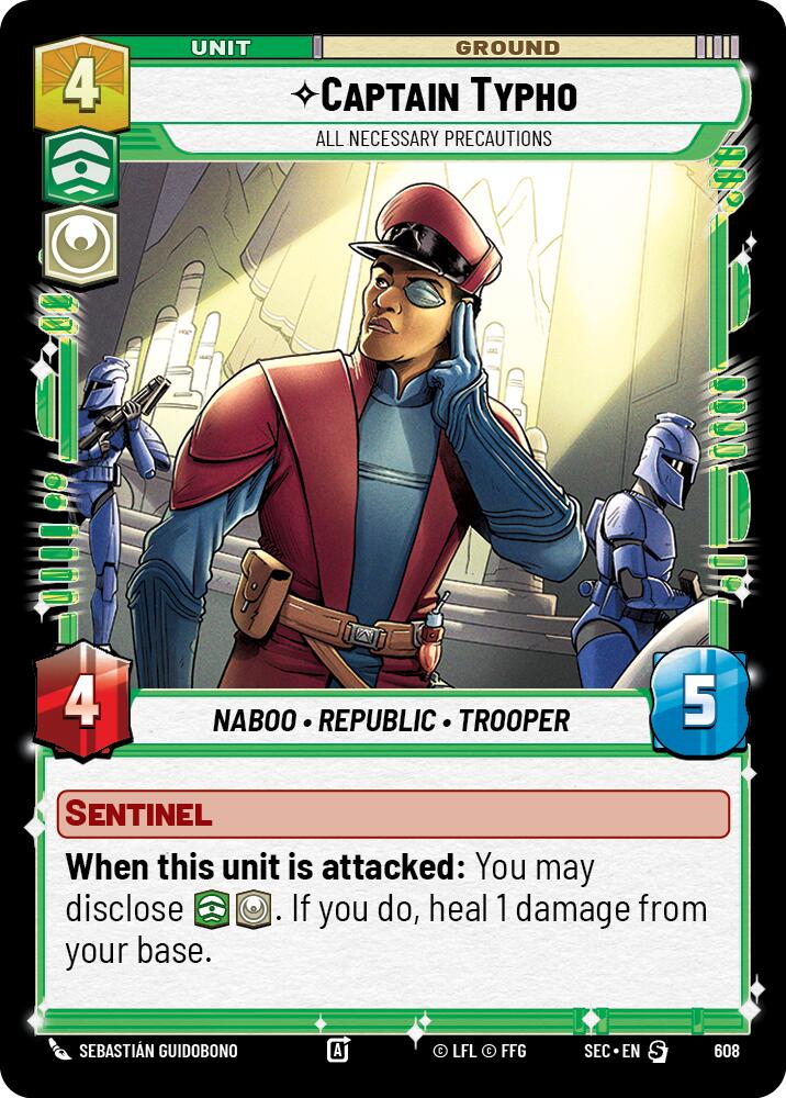 Captain Typho - All Necessary Precautions (Foil) (608) (608) [Secrets of Power]
