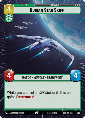 Nubian Star Skiff (380) (Hyperspace) (380) [Secrets of Power]