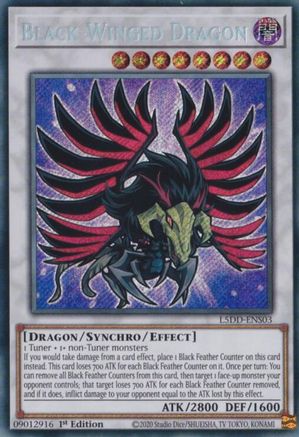 Black-Winged Dragon [L5DD-ENS03] Secret Rare