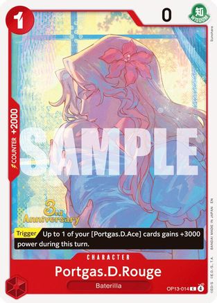 Portgas.D.Rouge [Carrying On His Will: 3rd Anniversary Tournament Cards]