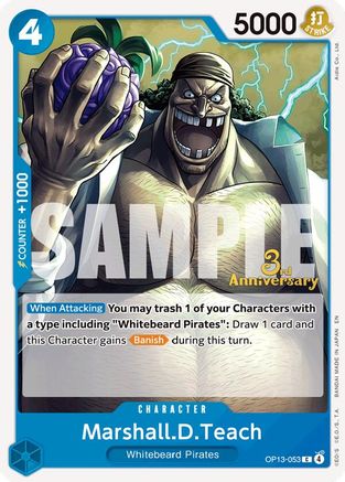 Marshall.D.Teach [Carrying On His Will: 3rd Anniversary Tournament Cards]