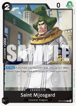Saint Mjosgard [Carrying On His Will: 3rd Anniversary Tournament Cards]