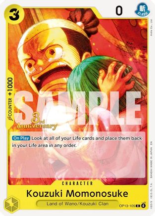 Kouzuki Momonosuke [Carrying On His Will: 3rd Anniversary Tournament Cards]