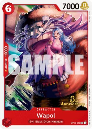 Wapol [Carrying On His Will: 3rd Anniversary Tournament Cards]